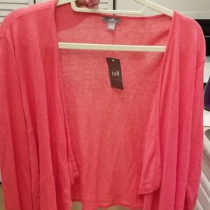 J Jill Light Open-front Cardi